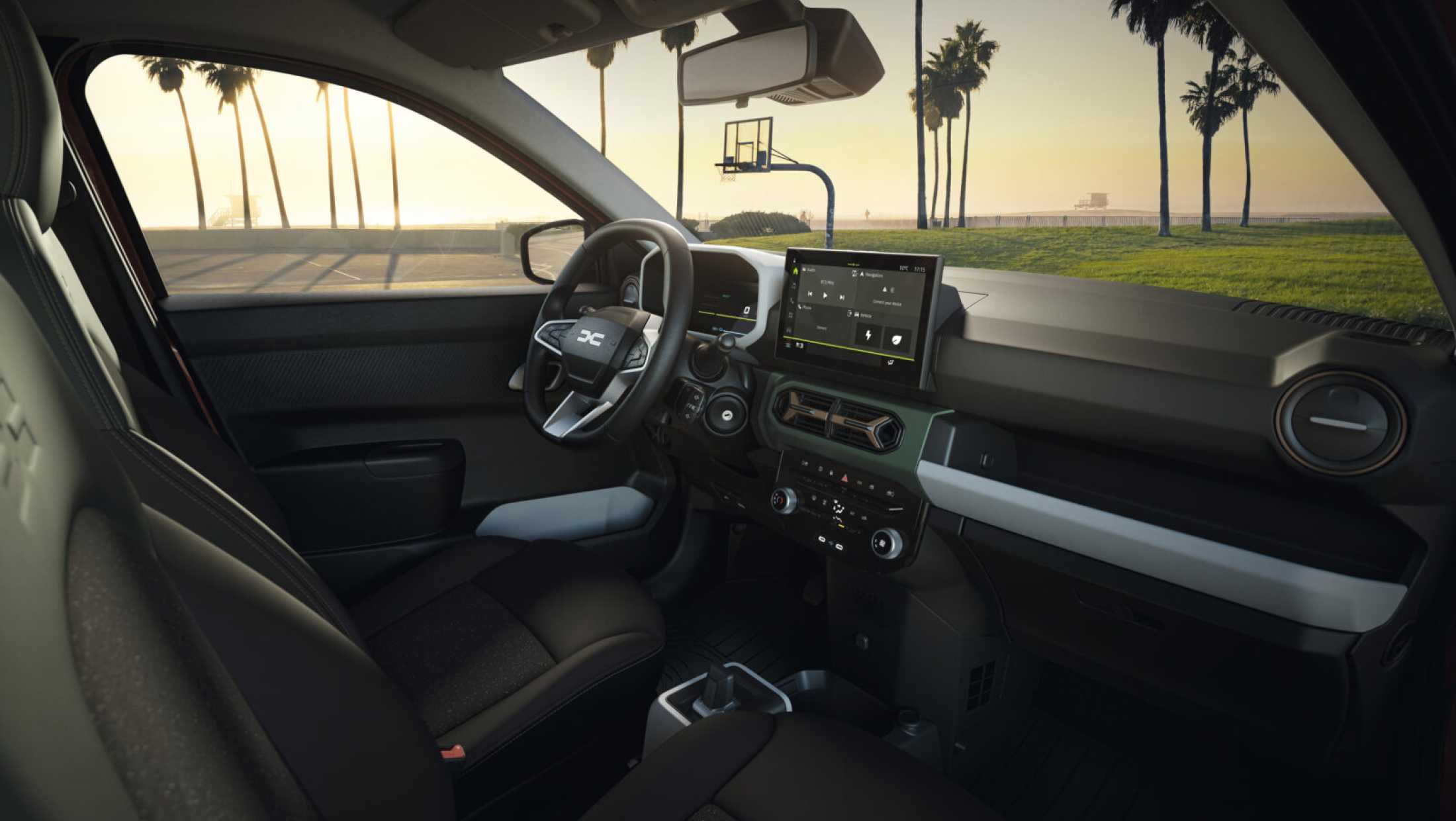 Nieuwe Dacia spring interieur