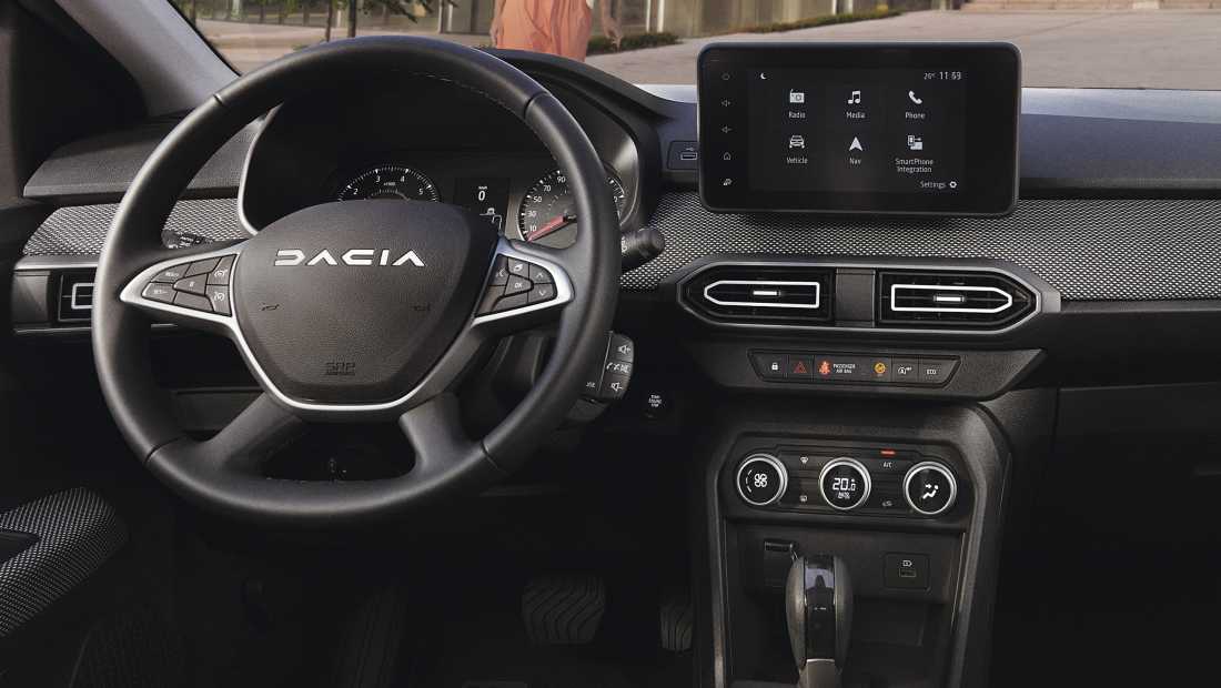 Dacia Sandero - Applecarplay android auto